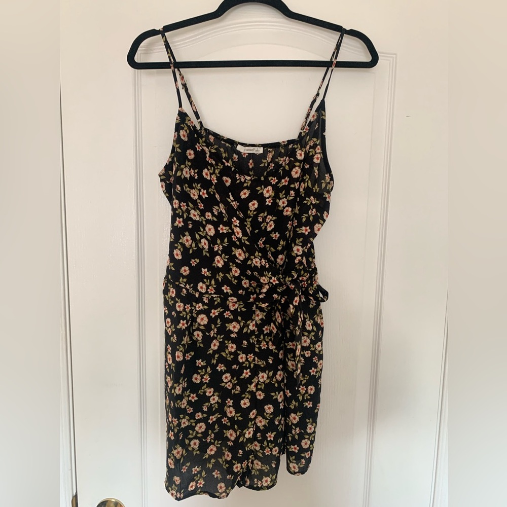 Floral Wrap Romper - Size Large